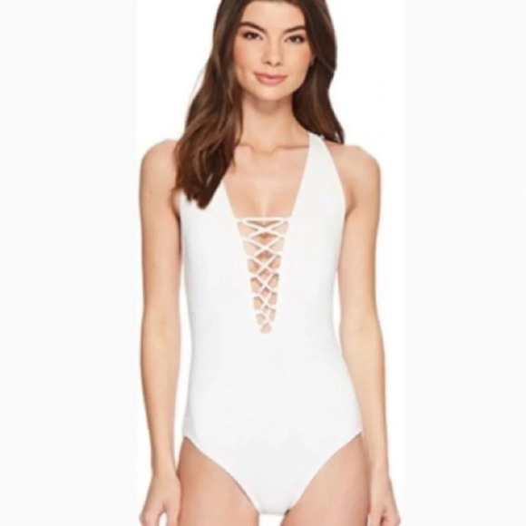 Michael‎ Michael Kors Cruise Strappy Swimsuit 12 - Picture 1 of 9